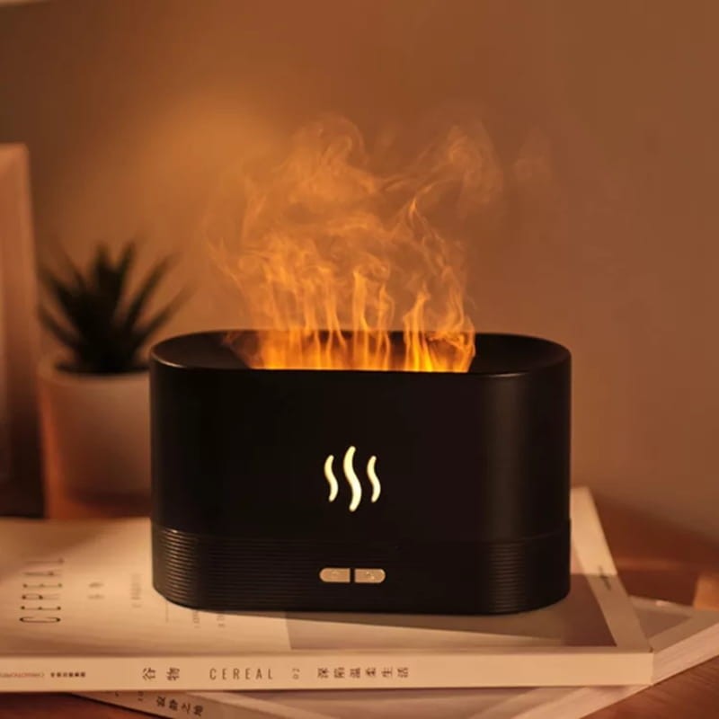 Kinscoter DQ701 Negro - Humidificador con Efecto Llama - Ítem3