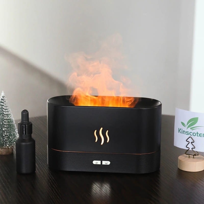 Kinscoter DQ701 Negro - Humidificador con Efecto Llama - Ítem4