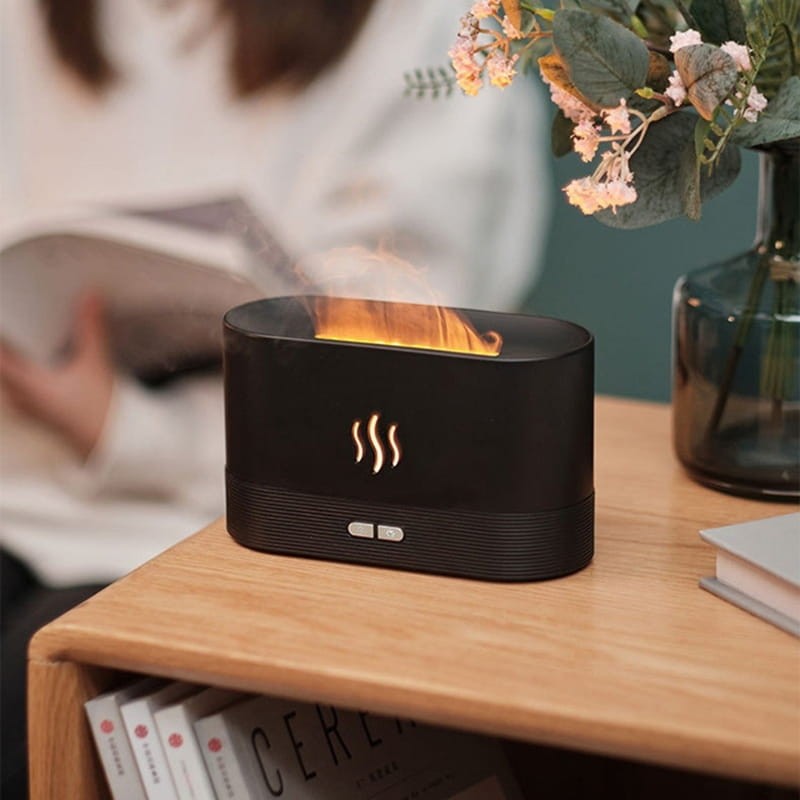 Kinscoter DQ701 Negro - Humidificador con Efecto Llama - Ítem5