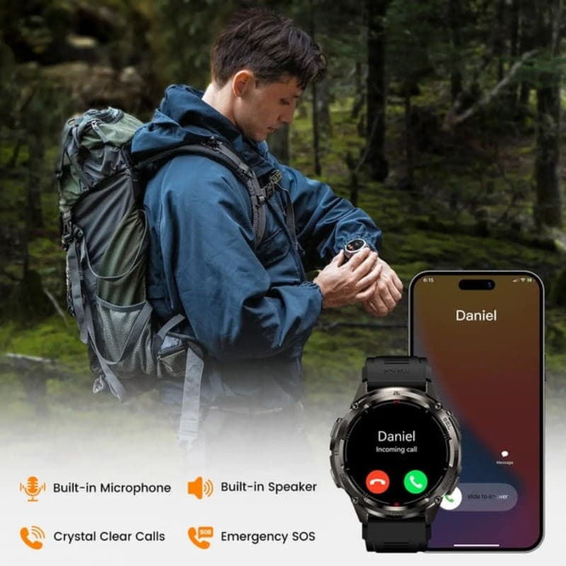 Kospet Tank T3 Ultra 2 Édition spéciale Argent - Appels Bluetooth