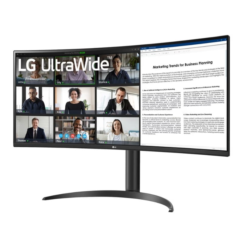 LG 34WR55QK-B 34 Pulgadas WQHD VA Curvo 100 Hz - Ítem1