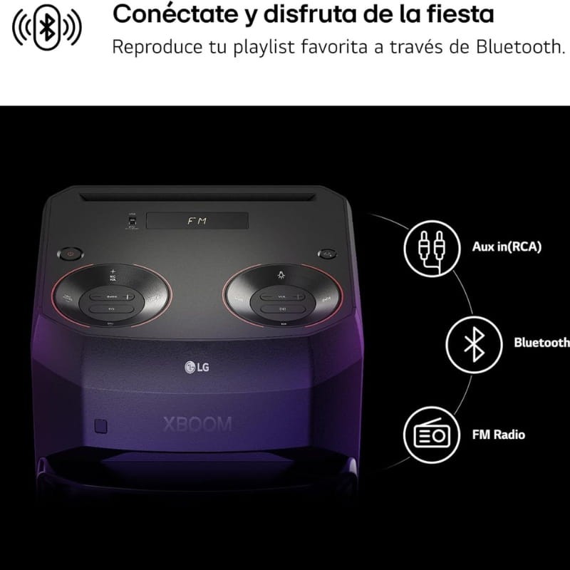 LG XBOOM RNC2 80W Karaoke Negro - Altavoz Bluetooth - Ítem5