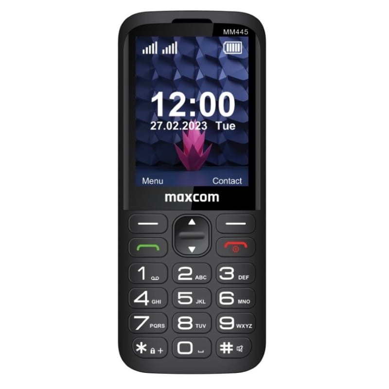 Maxcom Comfort MM445 L, 2,8 Pouces, 4G, Double SIM, 1700 mAh, Bouton SOS, Noir - Ítem1