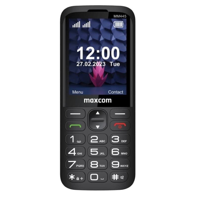 Maxcom Comfort MM445 L 4G Dual SIM Noir - vue de face