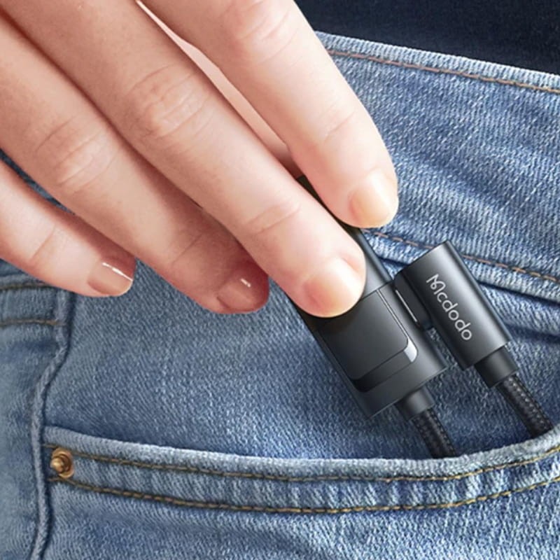 Mcdodo CA-1880 USB-C a Jack de 3.5mm + USB-C Negro - Ítem6