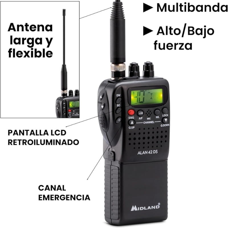 Midland Alan 42 DS - Radio CB Portátil - Ítem1