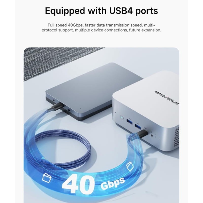 Minisforum AI X1-255 AMD Ryzen 7 H 255 32GB/1TB W11 - Ítem5