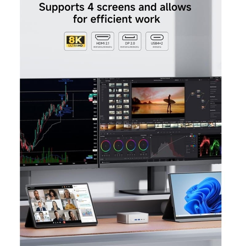 Minisforum AI X1-255 AMD Ryzen 7 H 255 32GB/1TB W11 - Ítem6