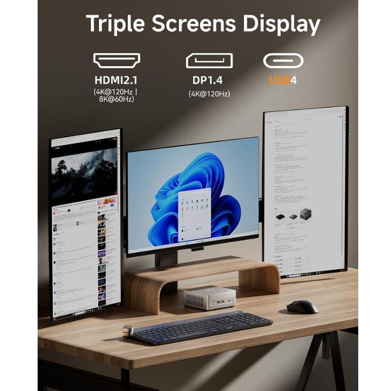 Minisforum UM750L Slim AMD Ryzen 5 7545U 16Go/1To - Ítem7
