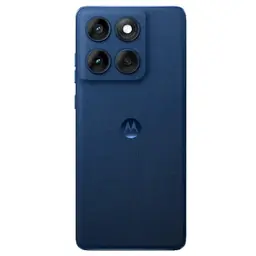 Motorola Edge 60 5G 8GB/512GB Azul con trasera texturizada, módulo de triple cámara grande y logotipo centrado, acabado mate elegante y moderno