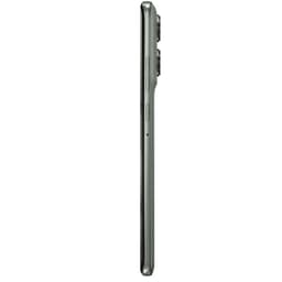 Motorola Edge 60 Pro 5G 12GB/512GB Verde Shadow visto de perfil; cuerpo delgado metálico, botones laterales y módulo de cámara trasera sobresaliente
