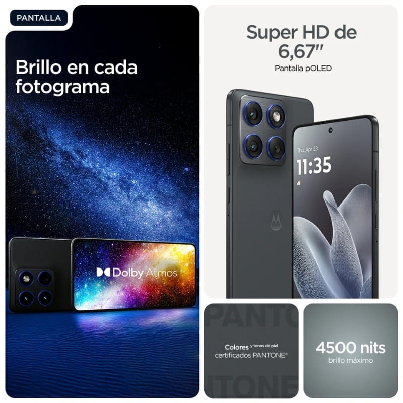 Motorola Edge 70 5G 12Go/512Go Double SIM Gris - Ítem5