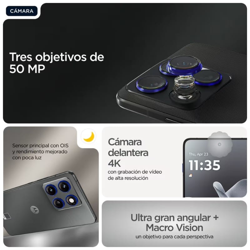 Motorola Edge 70 5G 12Go/512Go Double SIM Gris - Ítem8