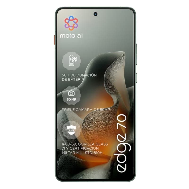 Motorola Edge 70 5G 12GB/512GB Dual SIM Lily Pad - vista frontal