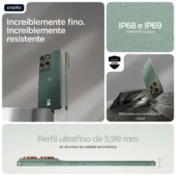 Motorola Edge 70 5G 12GB/512GB Dual SIM Lily Pad - detalles del diseño
