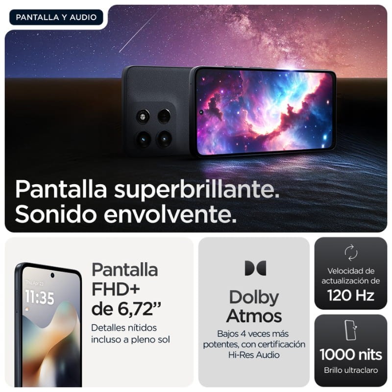 Motorola Moto G56 5G 8GB/512GB Negro - Ítem5