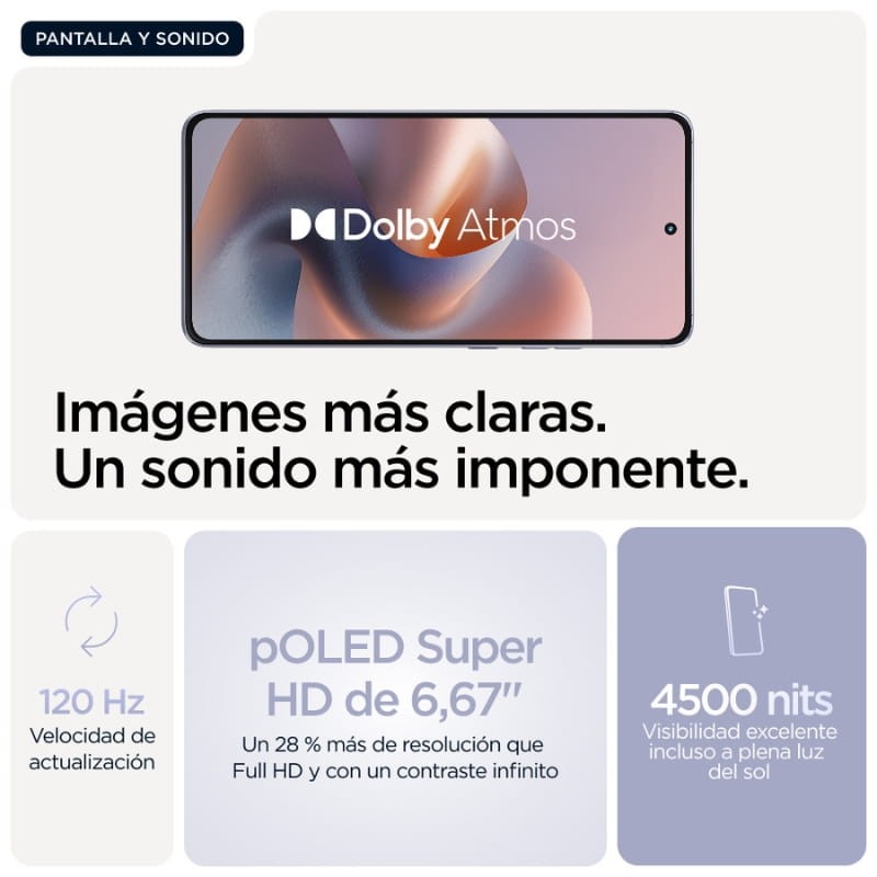 Motorola Moto G86 5G 8Go/256Go Violet - Ítem5