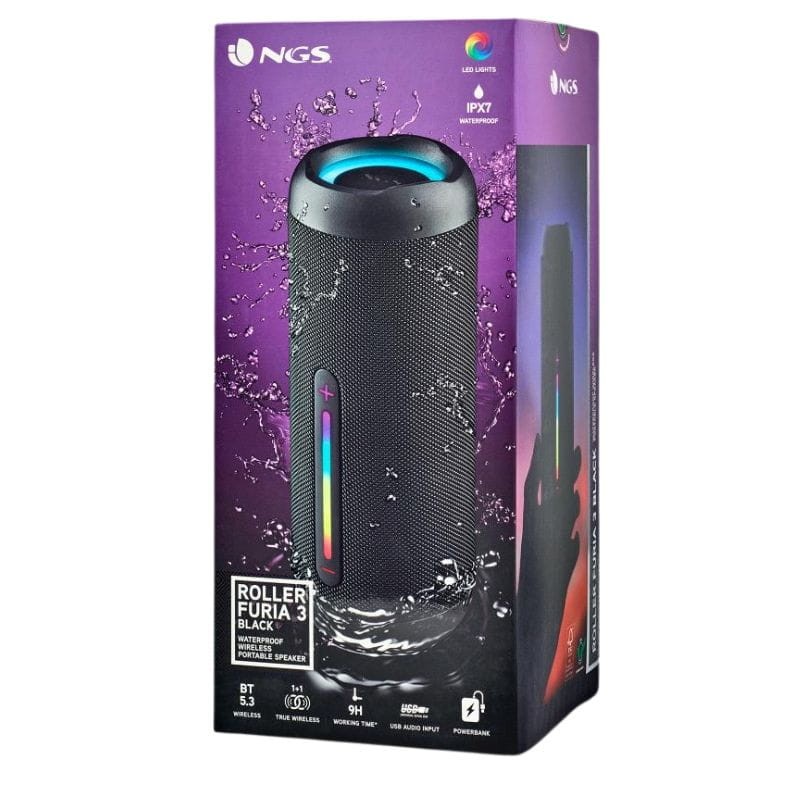 NGS Roller Furia 3 60W RGB TWS Noir - Enceinte Bluetooth - Ítem3