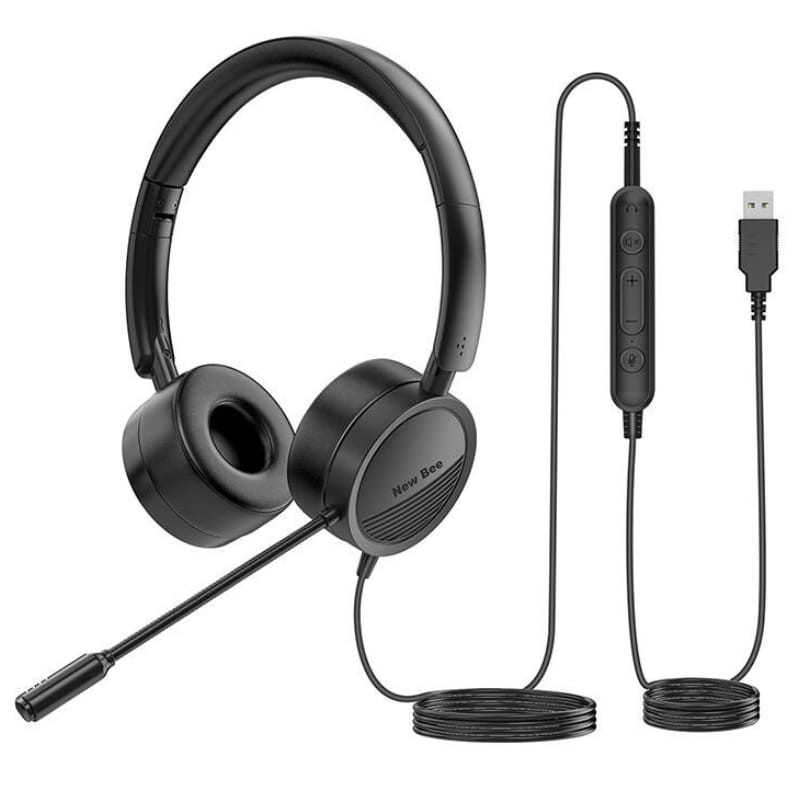 New Bee NB-H360 Negro - Auriculares con Micrófono - Ítem1