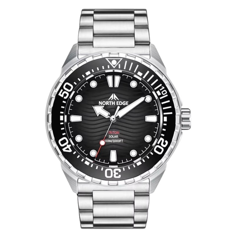 North Edge Triton Preto com Correia de Aço - Item