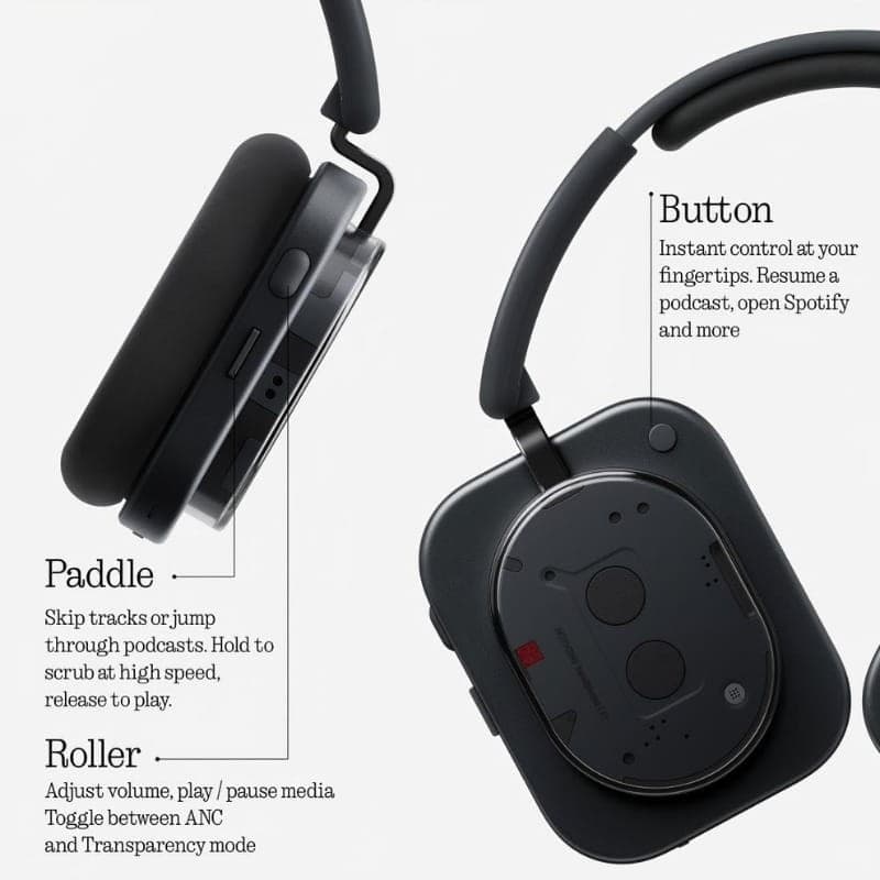Nothing Headphone (1) ANC Preto - interface