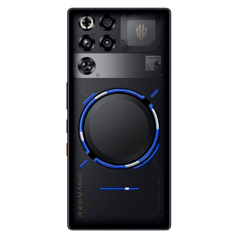 Nubia Redmagic 11 Pro 5G noir Transparent Nightfreeze avec dos transparent, anneau LED bleu, multiples capteurs photo et design gamer futuriste