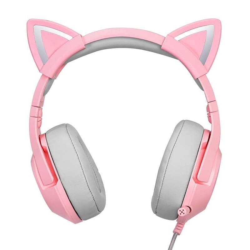 ONIKUMA K9 RGB Rosa - Auscultadores para jogos - vista frontal