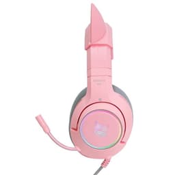 ONIKUMA K9 RGB Rosa - Auscultadores para jogos - vista lateral