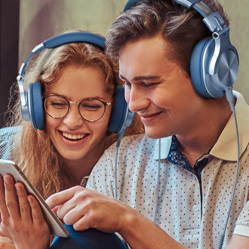 OneOdio Fusion A70 Azul - Auscultadores Bluetooth - Função Shareport