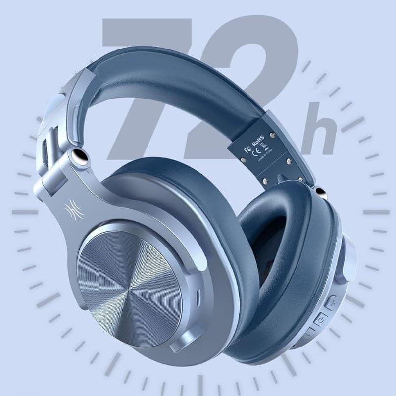 OneOdio Fusion A70 Azul - Auscultadores Bluetooth - autonomia da bateria
