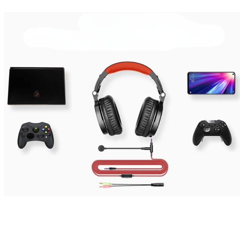OneOdio Pro M Vermelho/Preto - Auscultadores Bluetooth - Item2