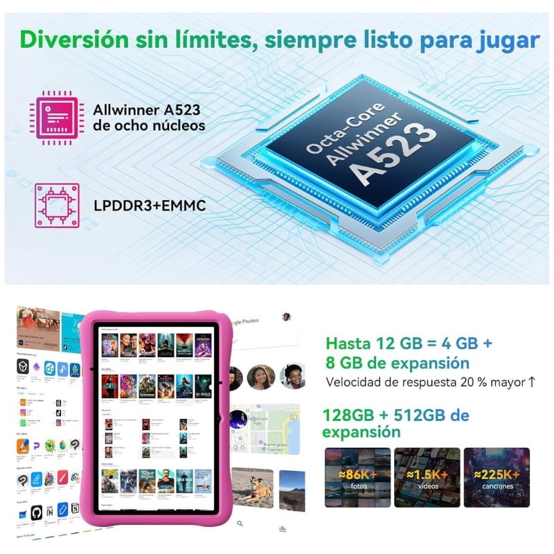 Oscal Pad 60 Kids 10,1 4GB/128GB WiFi Azul - Ítem4