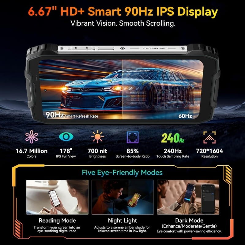 Oscal Pilot 1 6GB/256GB Negro Rugged - Ítem6