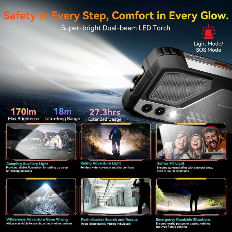 Oscal Pilot 1 6GB/256GB Negro Rugged - Ítem8
