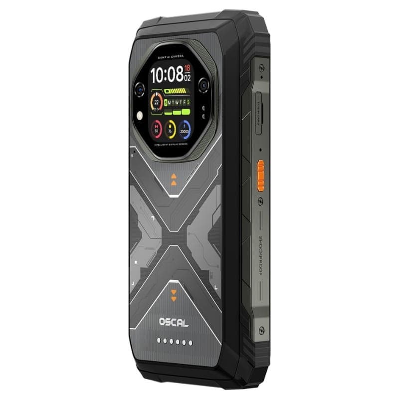 Oscal Tank 1 5G 12Go/256Go Noir Rugged - vue latérale