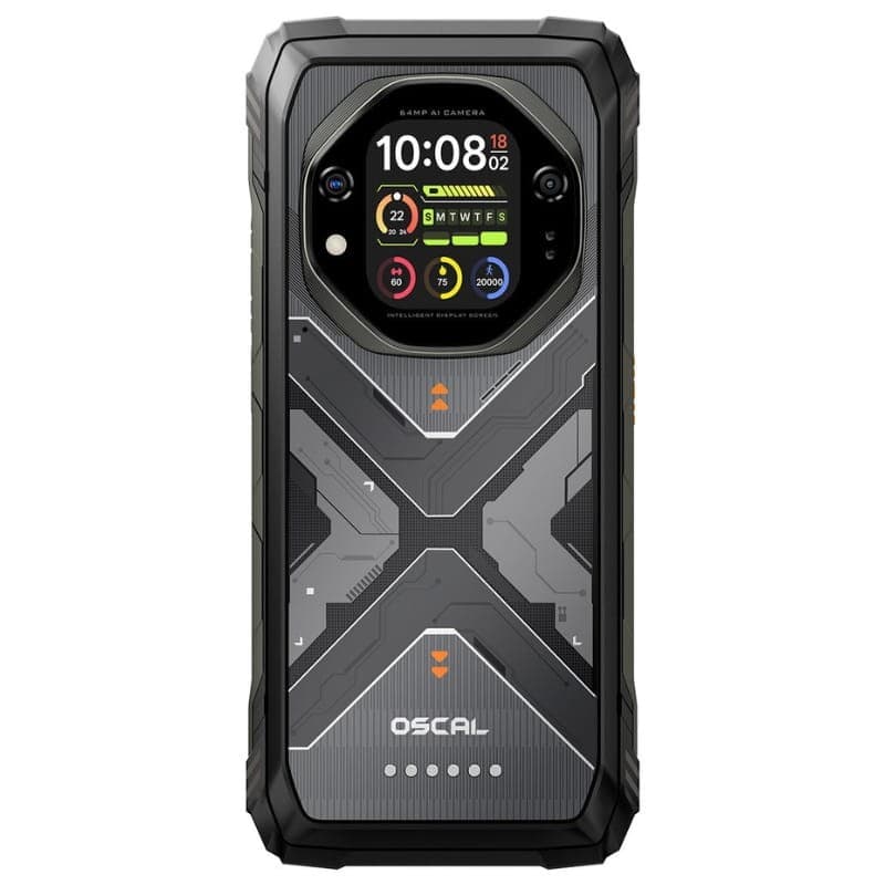 Oscal Tank 1 5G 12Go/256Go Noir Rugged - vue arrière