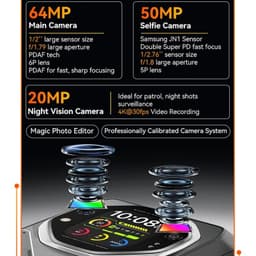 Oscal Tank 1 5G 12Go/256Go Noir Rugged - système de caméra
