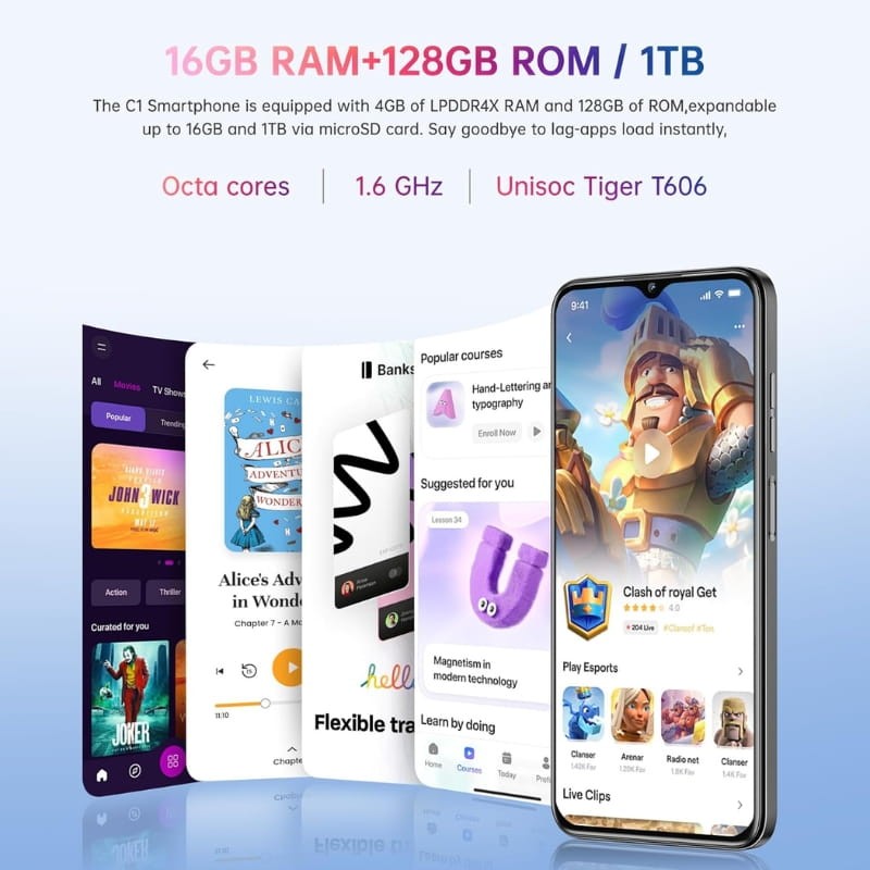Oukitel C1 4Go/128Go Bleu - Ítem5