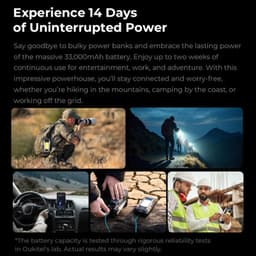 Oukitel WP100 5G 12GB/512GB Rugged - duración de la batería