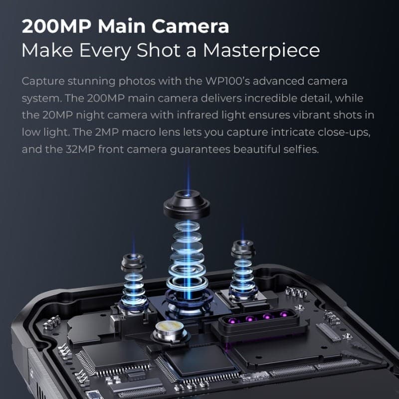 Oukitel WP100 5G 12Go/512Go Rugged - cámara principal