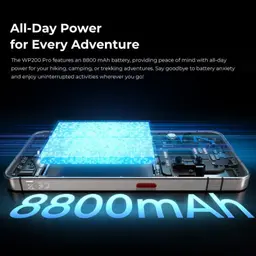 Oukitel WP200 Pro 5G 24GB/1TB Verde - capacidade da bateria
