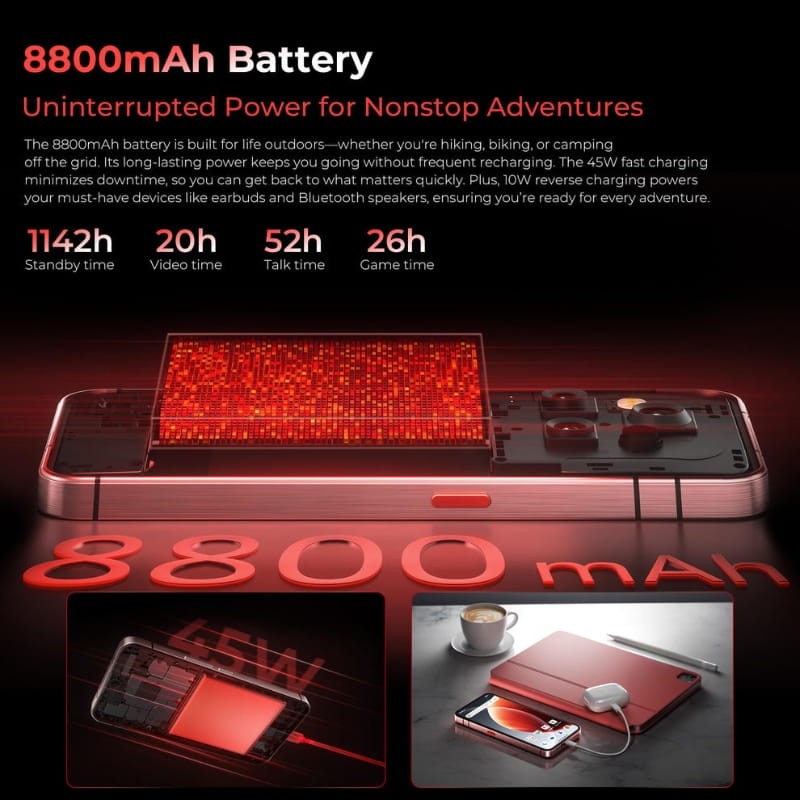 Oukitel WP210 5G 12GB/512GB Cinzento Rugged - Item5