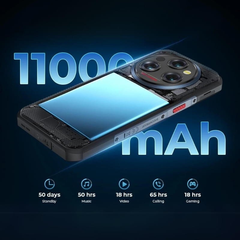 Oukitel WP35S 6GB/256GB Castanho - Telemóvel robusto - Item7