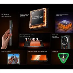 Oukitel WP55 Pro 5G 16GB/512GB Preto Rugged - funções principais