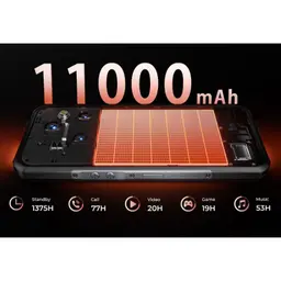 Oukitel WP55 Pro 5G 16GB/512GB Preto Rugged - capacidade da bateria