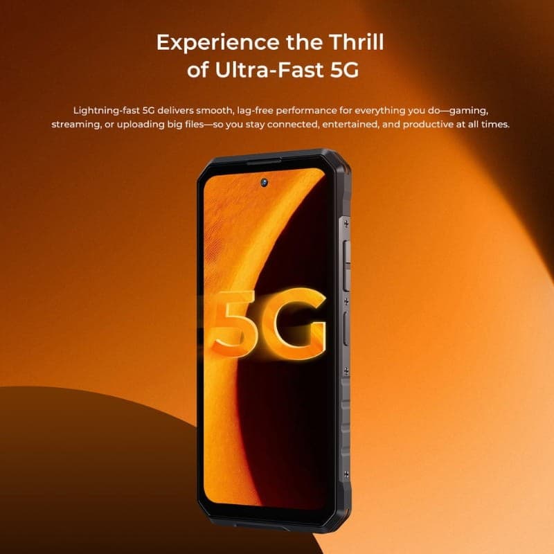 Oukitel WP58 Pro 5G 8Go/512Go Double SIM Noir Robuste - connectivité 5G
