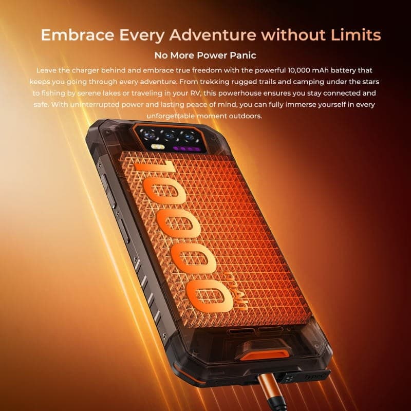 Oukitel WP58 Pro 5G 8Go/512Go Double SIM Noir Robuste - batterie