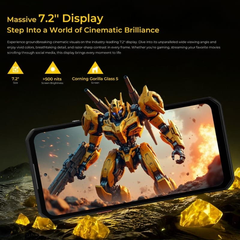 Oukitel WP60 5G 8GB/256GB Noir - écran