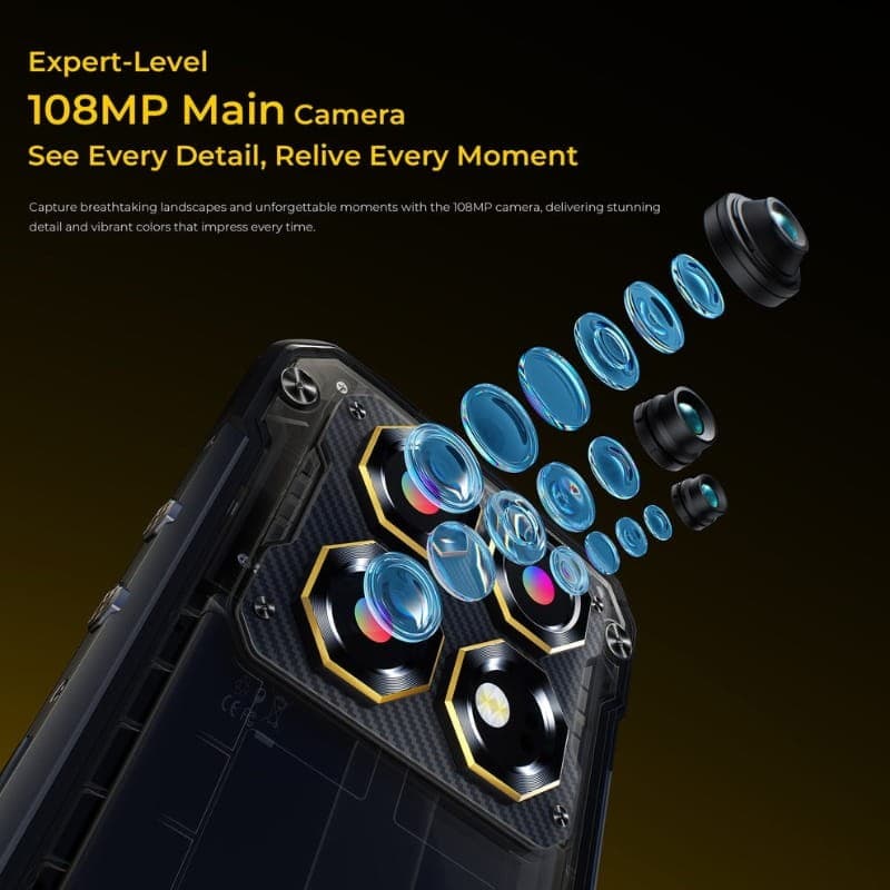 Oukitel WP60 5G 8GB/256GB Noir - appareil photo principal