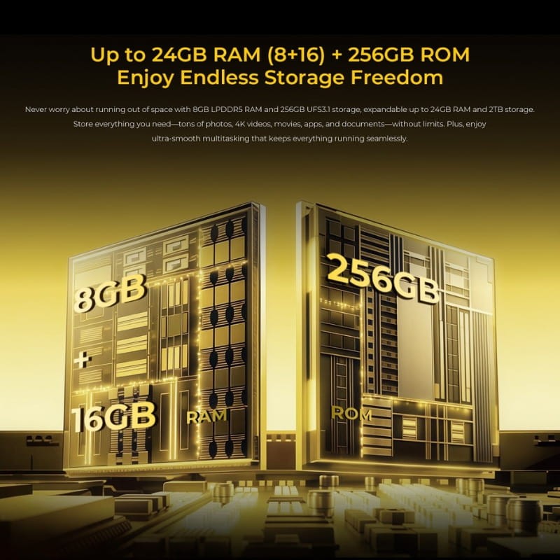 Oukitel WP60 5G 8GB/256GB Prata Rugged - Item5